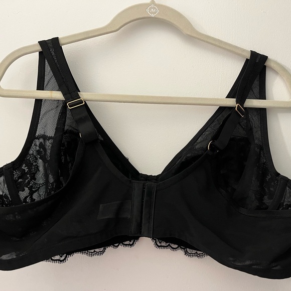 City Chic Boudoir 44DD Black Bra - Picture 2 of 4